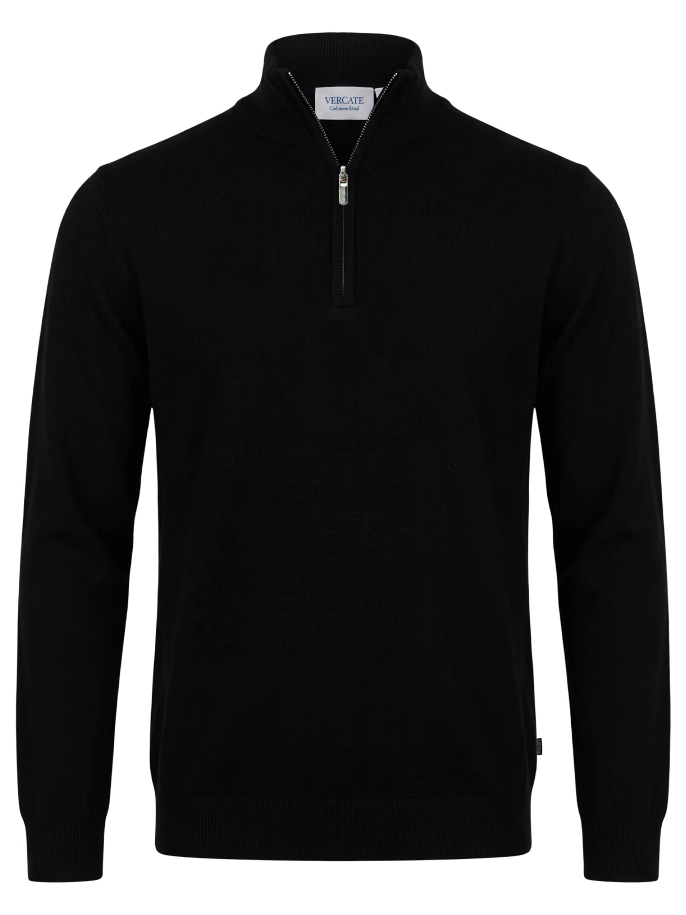 Pull-over 'No. 37' Vercate en noir : devant