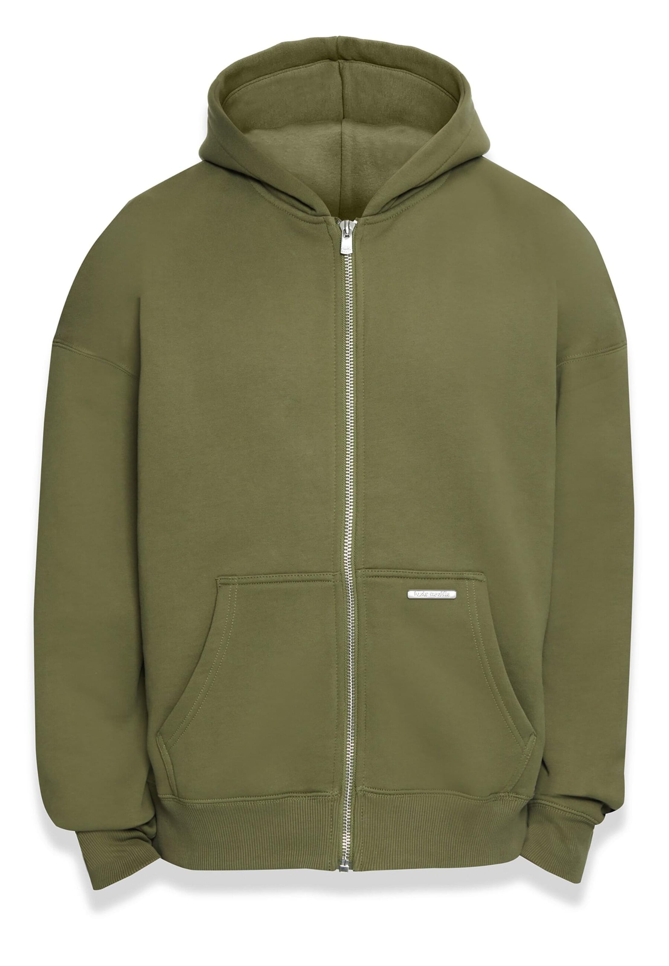 Dropsize Ζακέτα φούτερ σε πράσινο: μπροστά