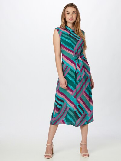 Rochie Closet London pe albastru / verde închis / fruct de pădure / roz, Vizualizare model