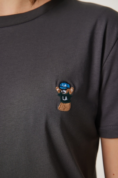 Happiness İstanbul Тениска в антрацитно черно, Преглед на продукта