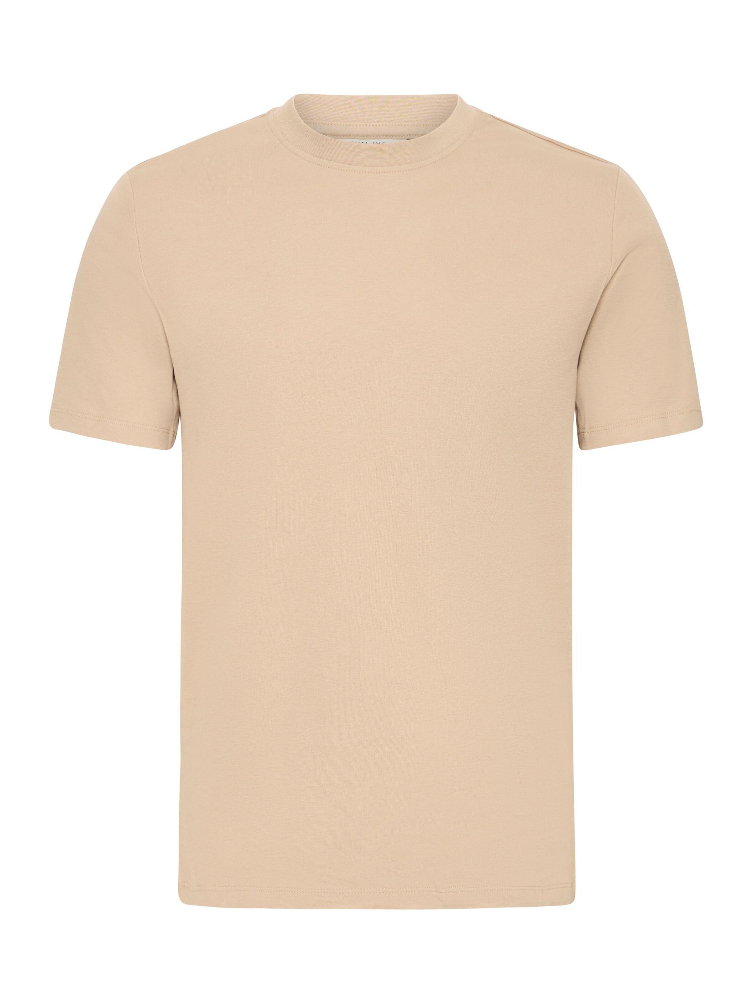 Casual Friday Rundhalsshirt ' CFNILO ' in Beige: Vorderseite