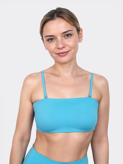 MYLILY Bikinitop 'Bandeau Bikini Oberteil | Schwarz'‌‌‌‌‌‌ in himmelblau, Produktansicht