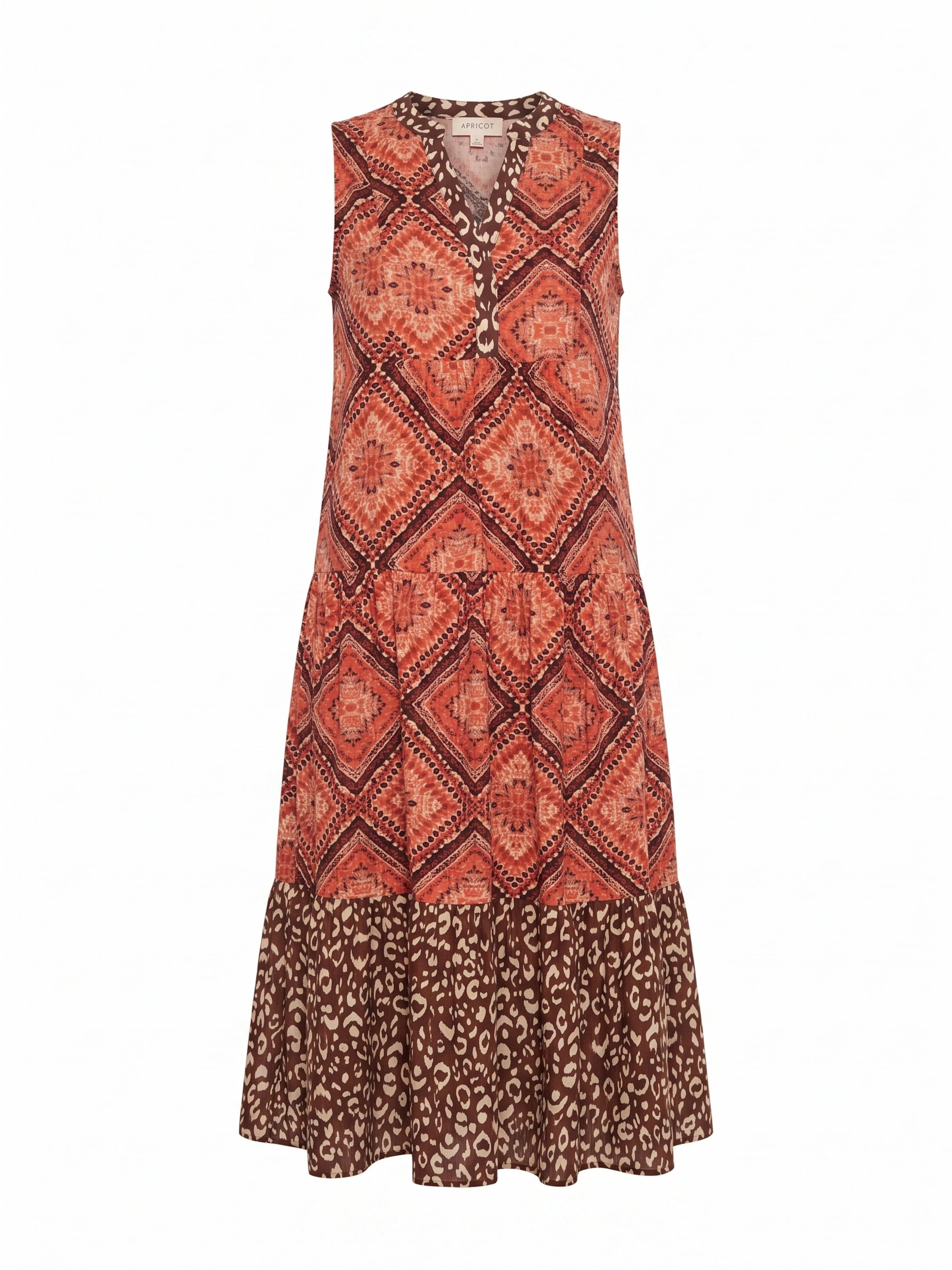 Apricot Kleid in Orange: Vorderseite