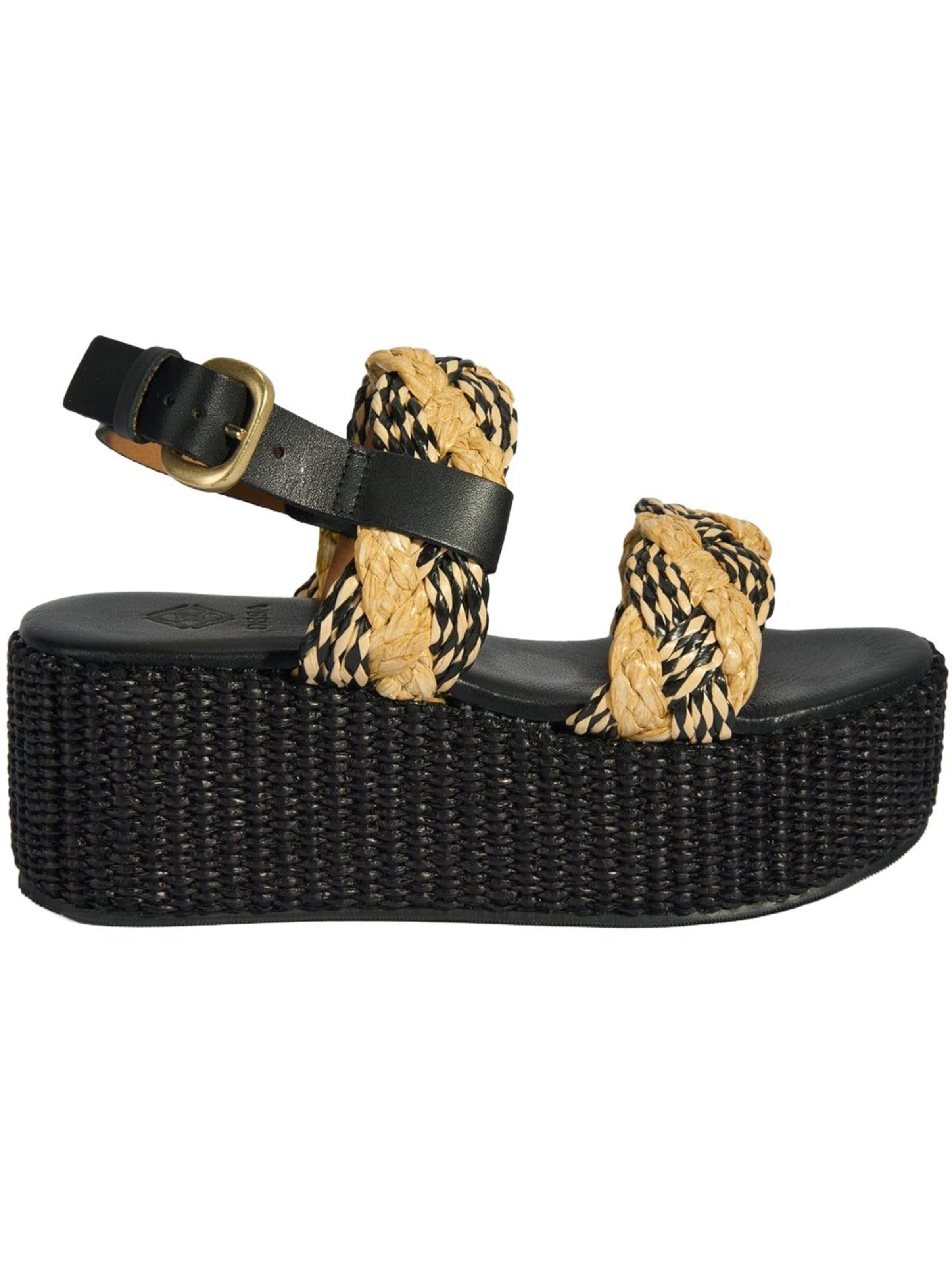 Desa - Sandalias 'Sandalen' en negro: frente