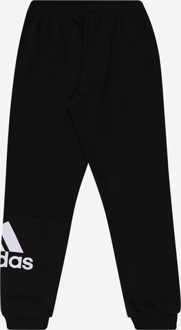 ADIDAS SPORTSWEAR Дънки Tapered Leg Спортен панталон 'Essentials French Terry' в черно