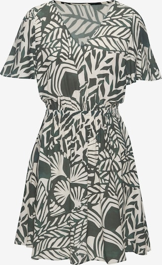 LASCANA Vestido de verão em 34 em verde escuro / branco, Vista do artigo