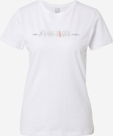 T-shirt 'Stay Birdy' Iriedaily en blanc : devant