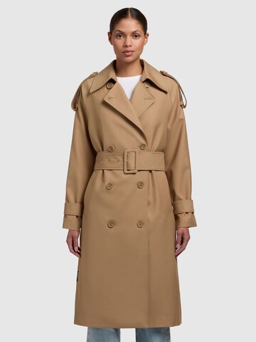 Manteau mi-saison khujo en beige : devant