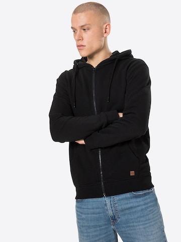 INDICODE JEANS Sweatjacke 'Walton' in Schwarz: predná strana