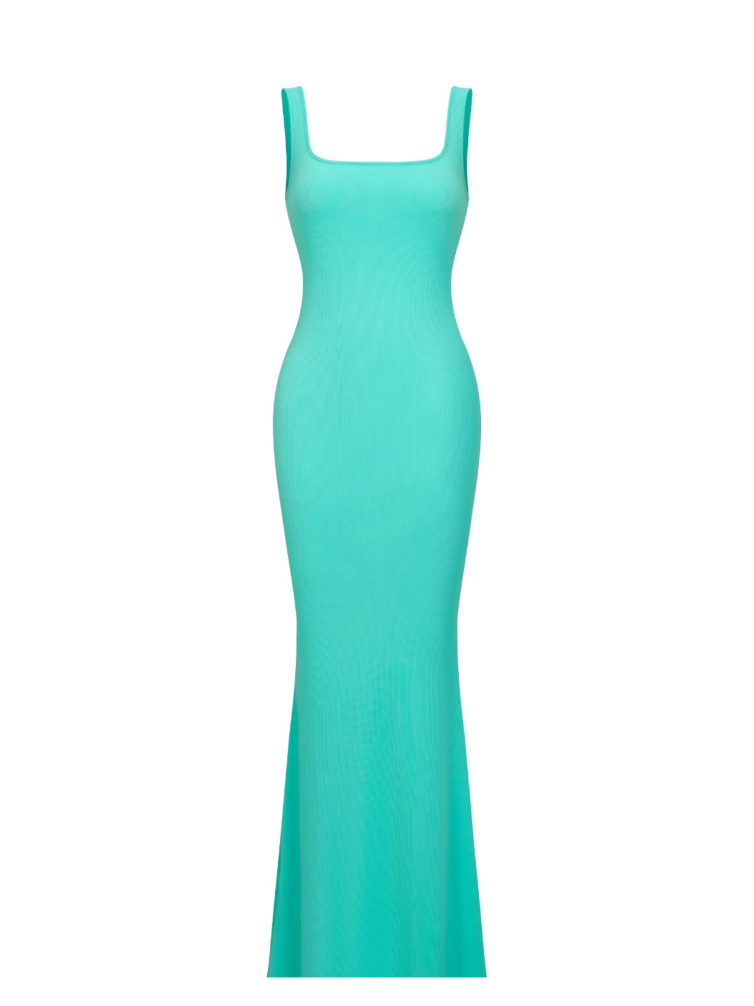Abito 'Ribbed Tank Top Maxikleid' di cfab (formerly creamy fabrics) in verde: frontale