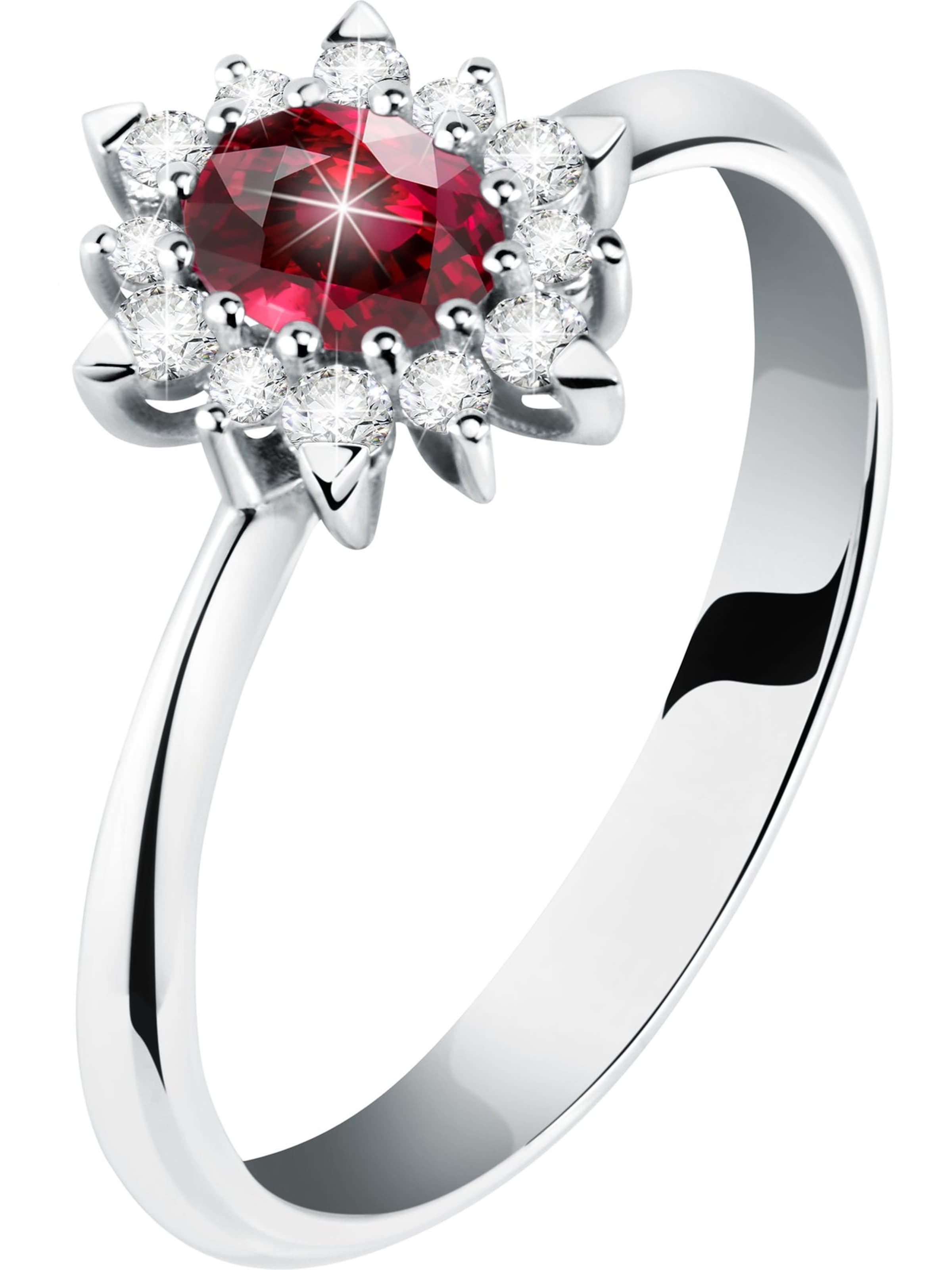 CHRIST Ring in 50 in Red / Silver, Item view