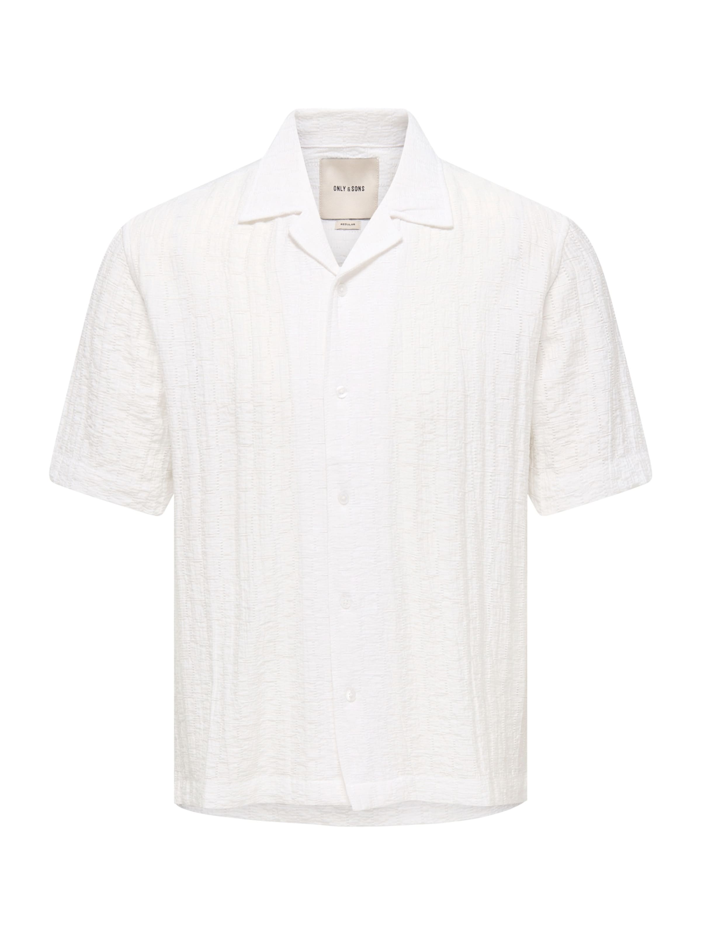 Only & Sons Hemd 'ONSCARTER' in Weiß: Vorderseite
