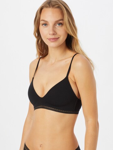 Triangolo Reggiseno 'Happily We Care' di ETAM in nero: frontale