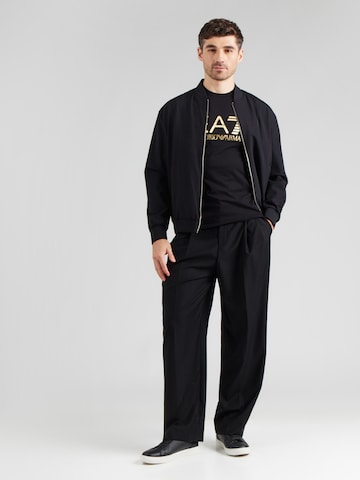 juoda EA7 Emporio Armani Marškinėliai