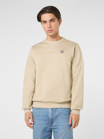 FILA Sweatshirt 'BIELLA regular crewneck sweatshirt' in Beige: voorkant