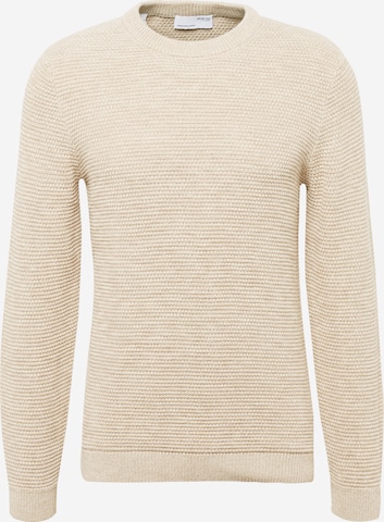 Pullover 'Vince' di SELECTED HOMME in beige: frontale