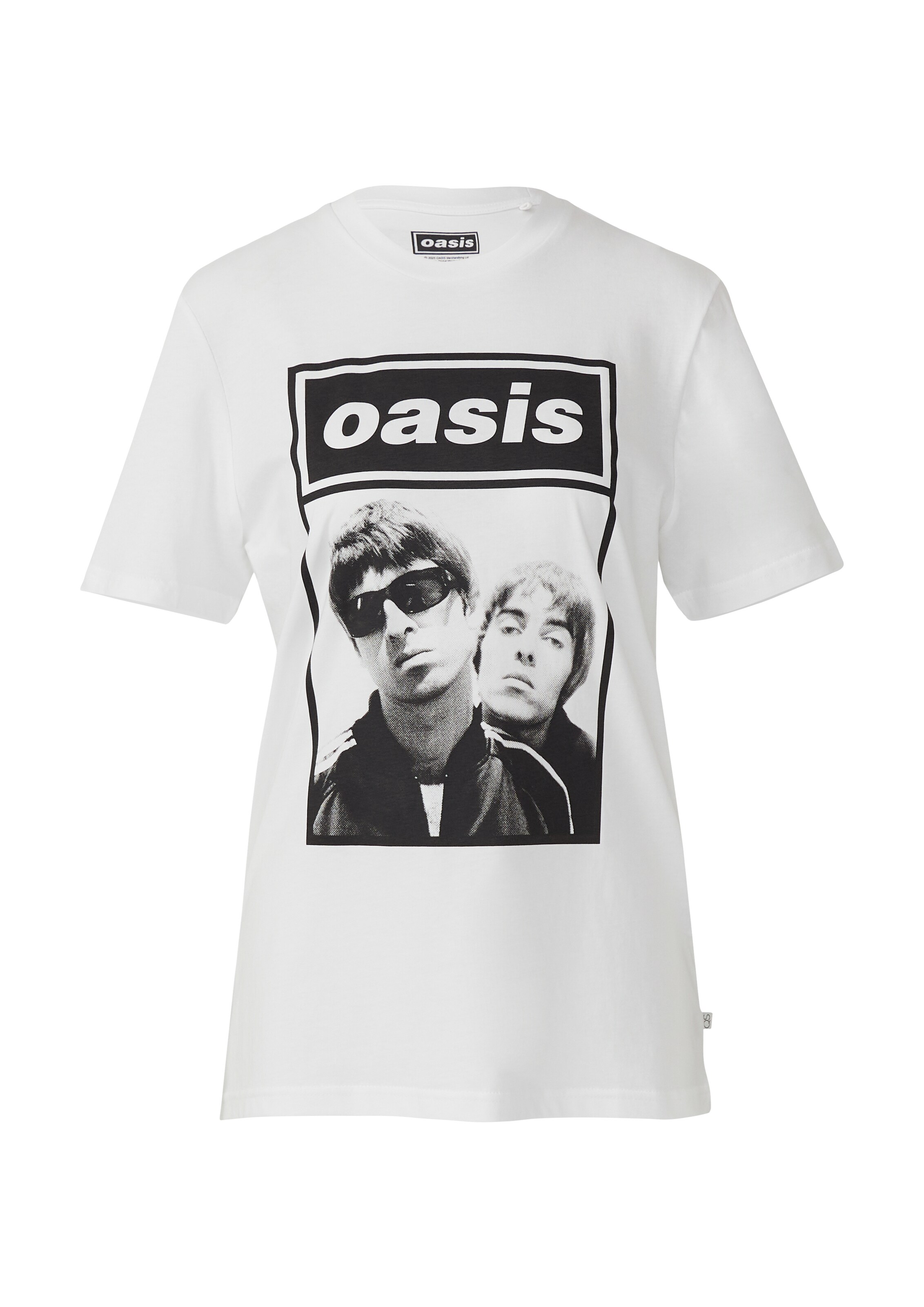 T-shirt 'Oasis Band' QS en blanc : devant