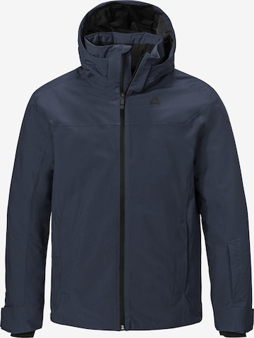 Schöffel Outdoorjas in Blauw: voorkant