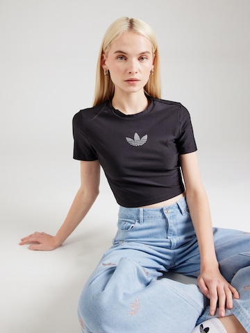 ADIDAS ORIGINALS Shirt in Black: front