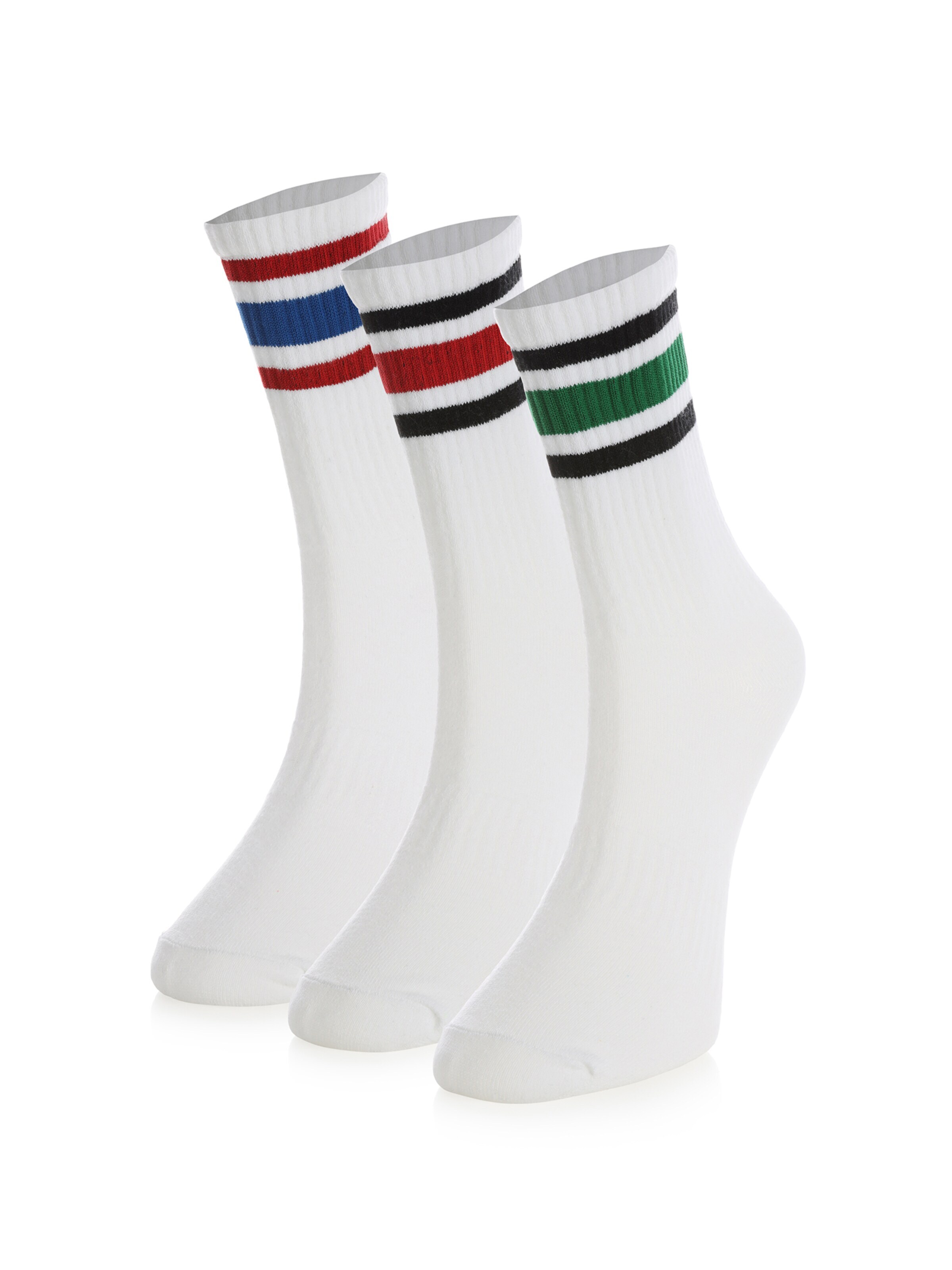 Crea Socks Sokken 'Hochschule' in Wit: voorkant