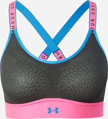 UNDER ARMOUR Sports Bra in Black: front