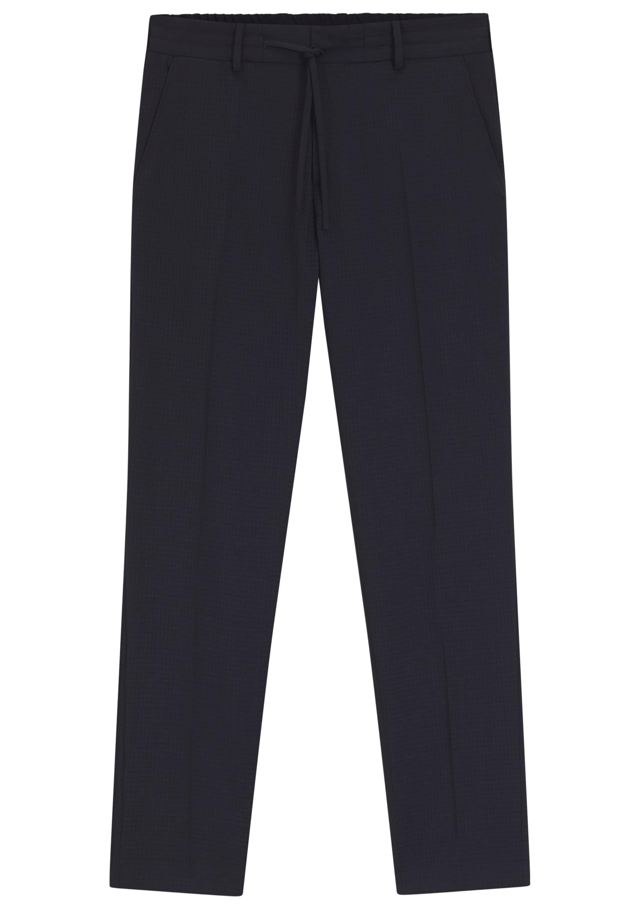 BOSS Slim fit Chino Pants 'P-Genius' in Black: front