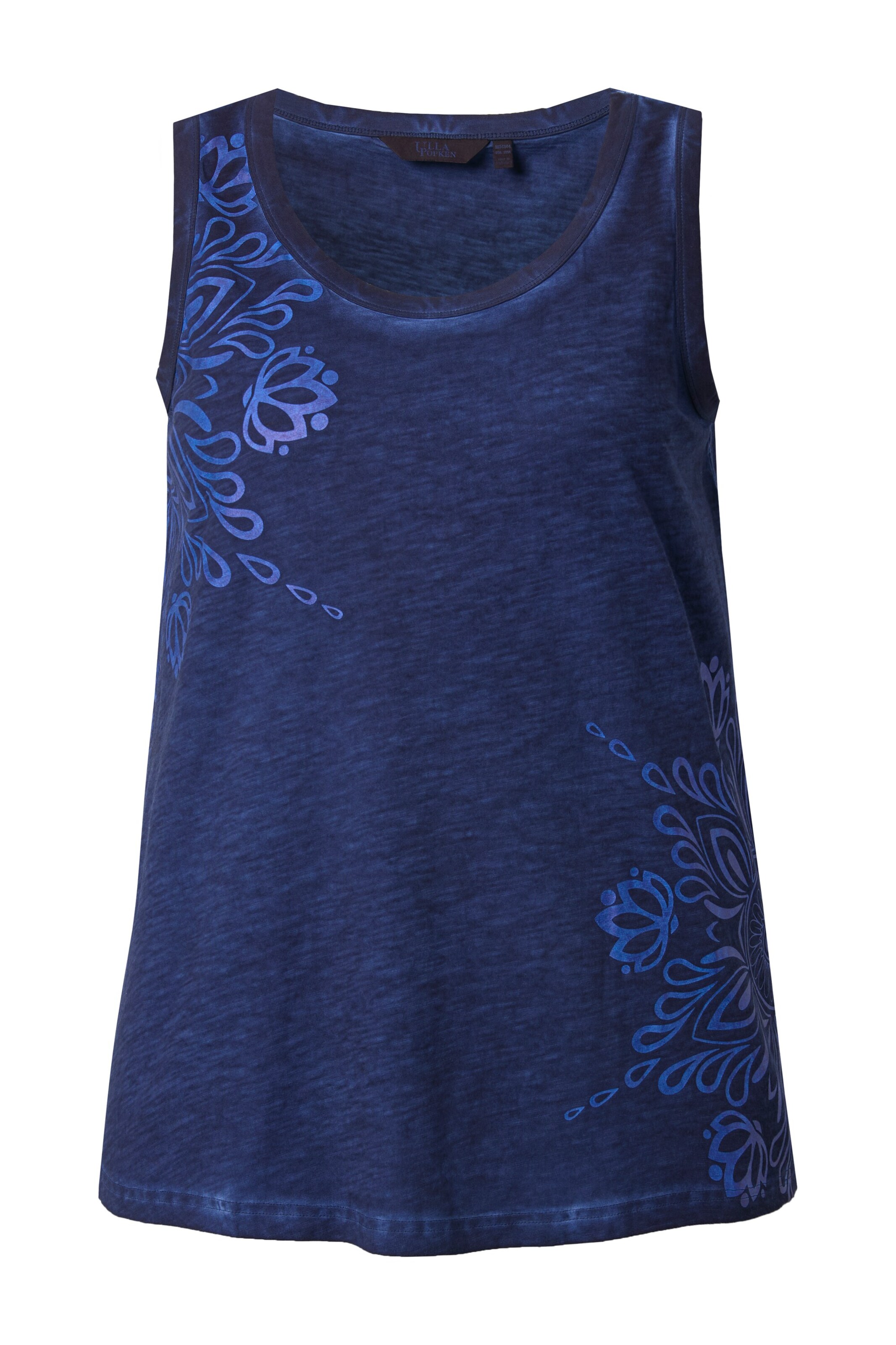 Ulla Popken Top in Blau: Vorderseite