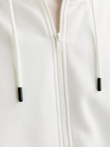 JACK & JONES Sweatjakke 'Bradley' i hvid