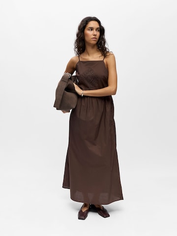 OBJECT - Vestido en marrón