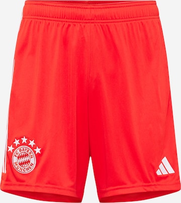 ADIDAS PERFORMANCE Workout Pants 'FC Bayern München 23/24' in Red: front