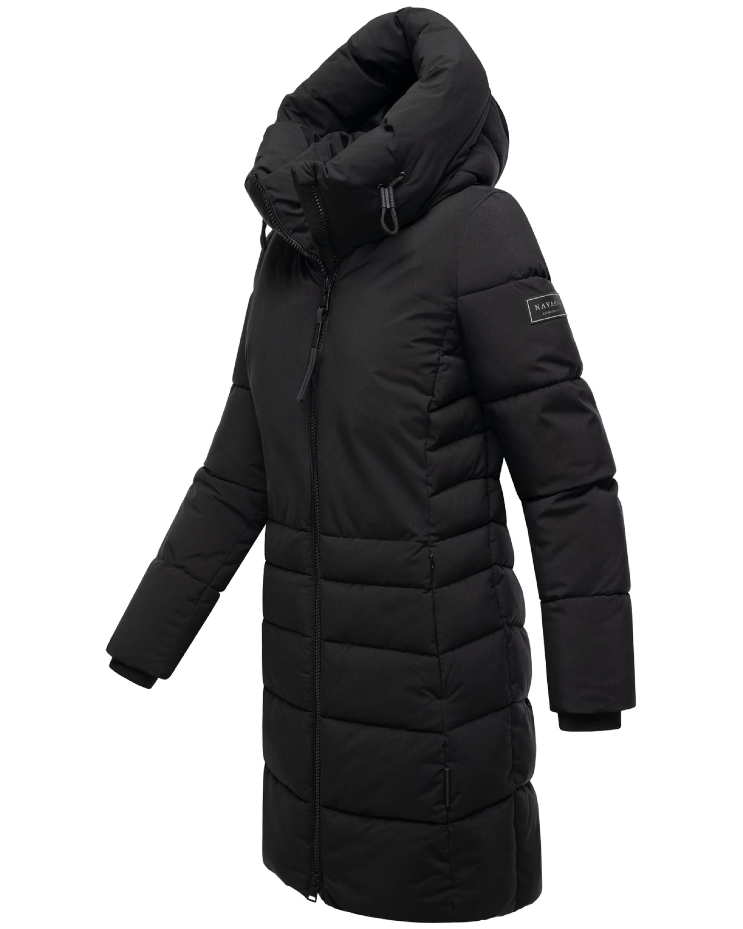 NAVAHOO Winter coat 'Mondnebel XIV' in Black