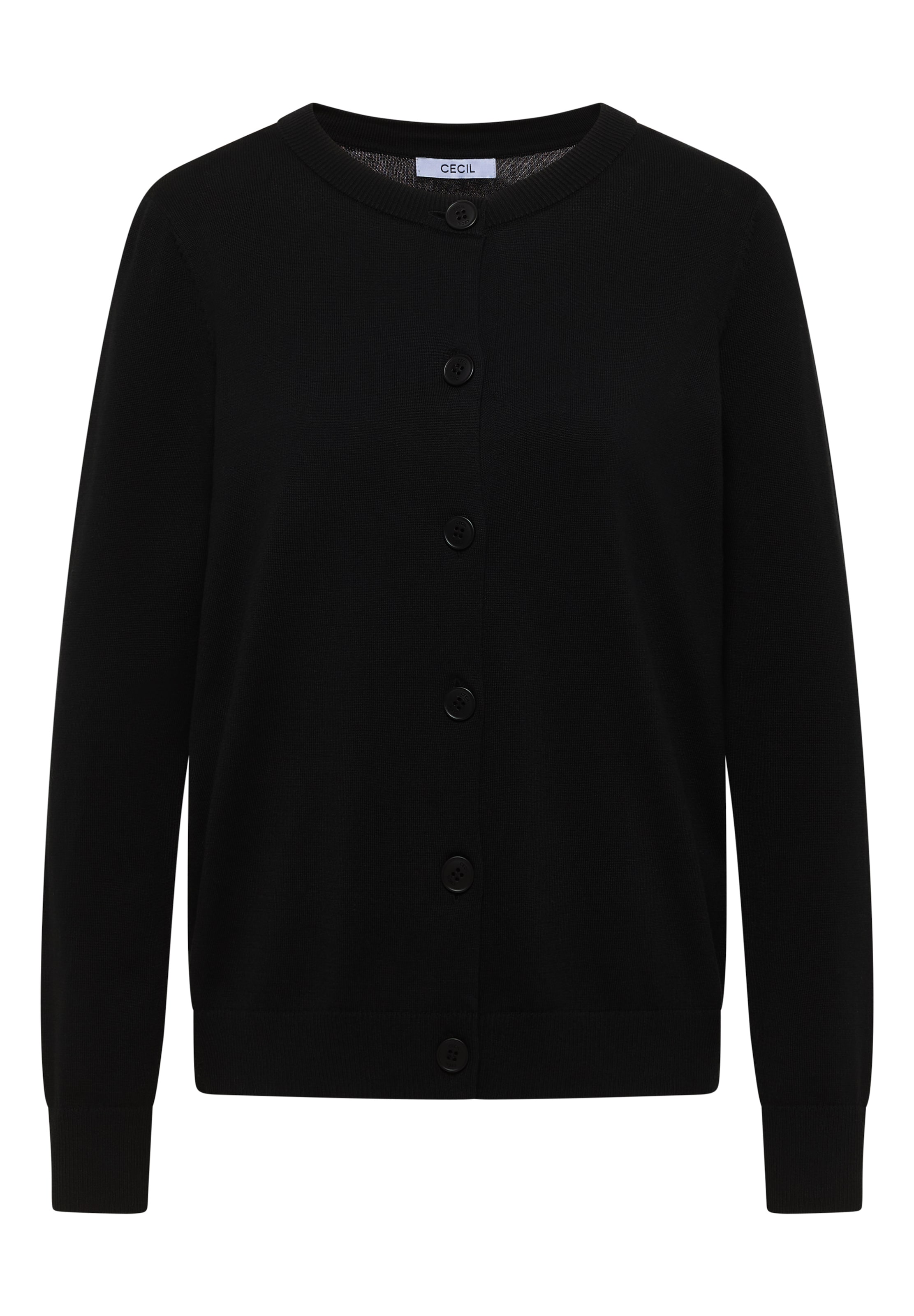 CECIL Strickjacke in Schwarz: Vorderseite