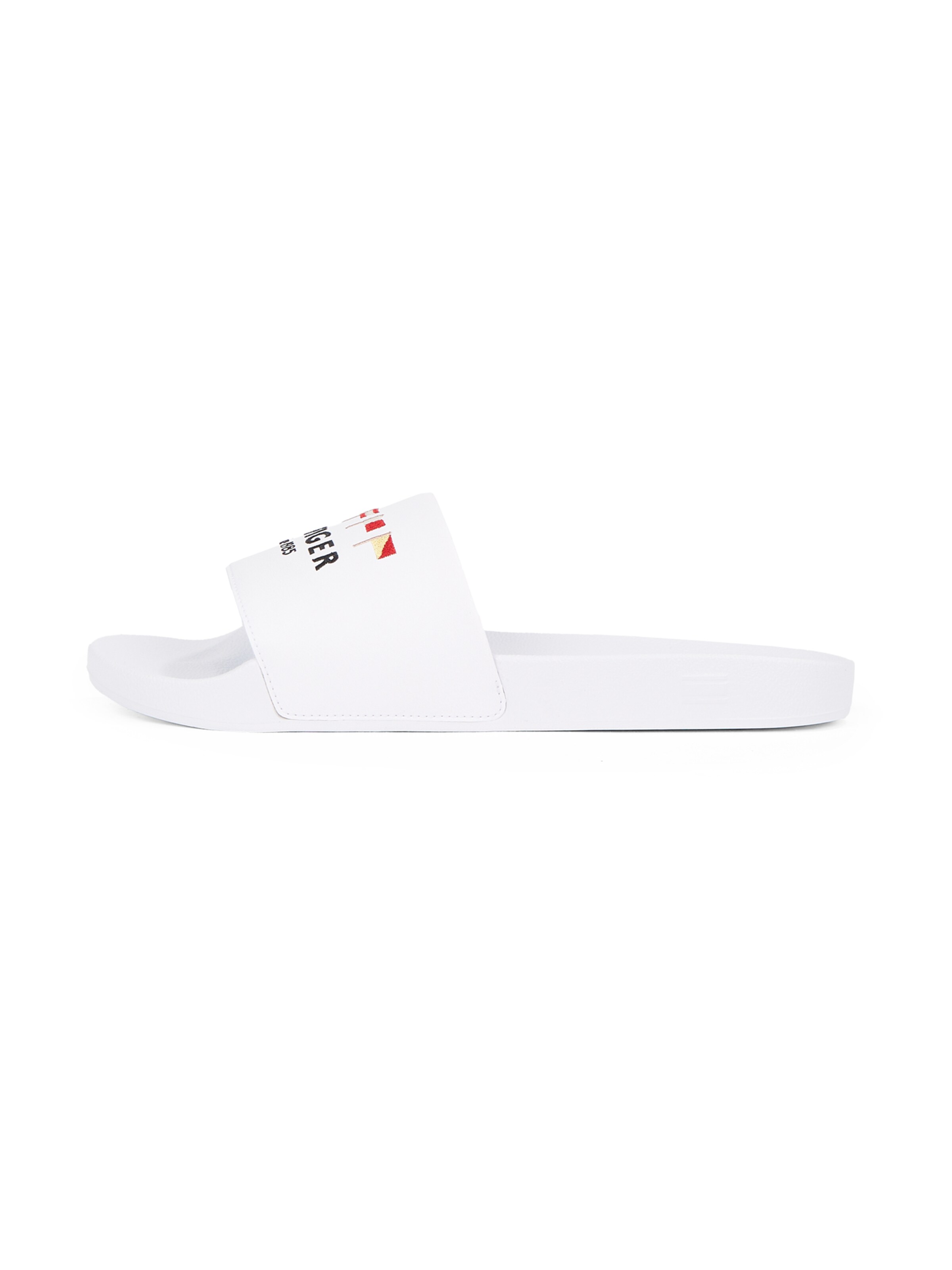 Claquettes / Tongs TOMMY HILFIGER en blanc : devant