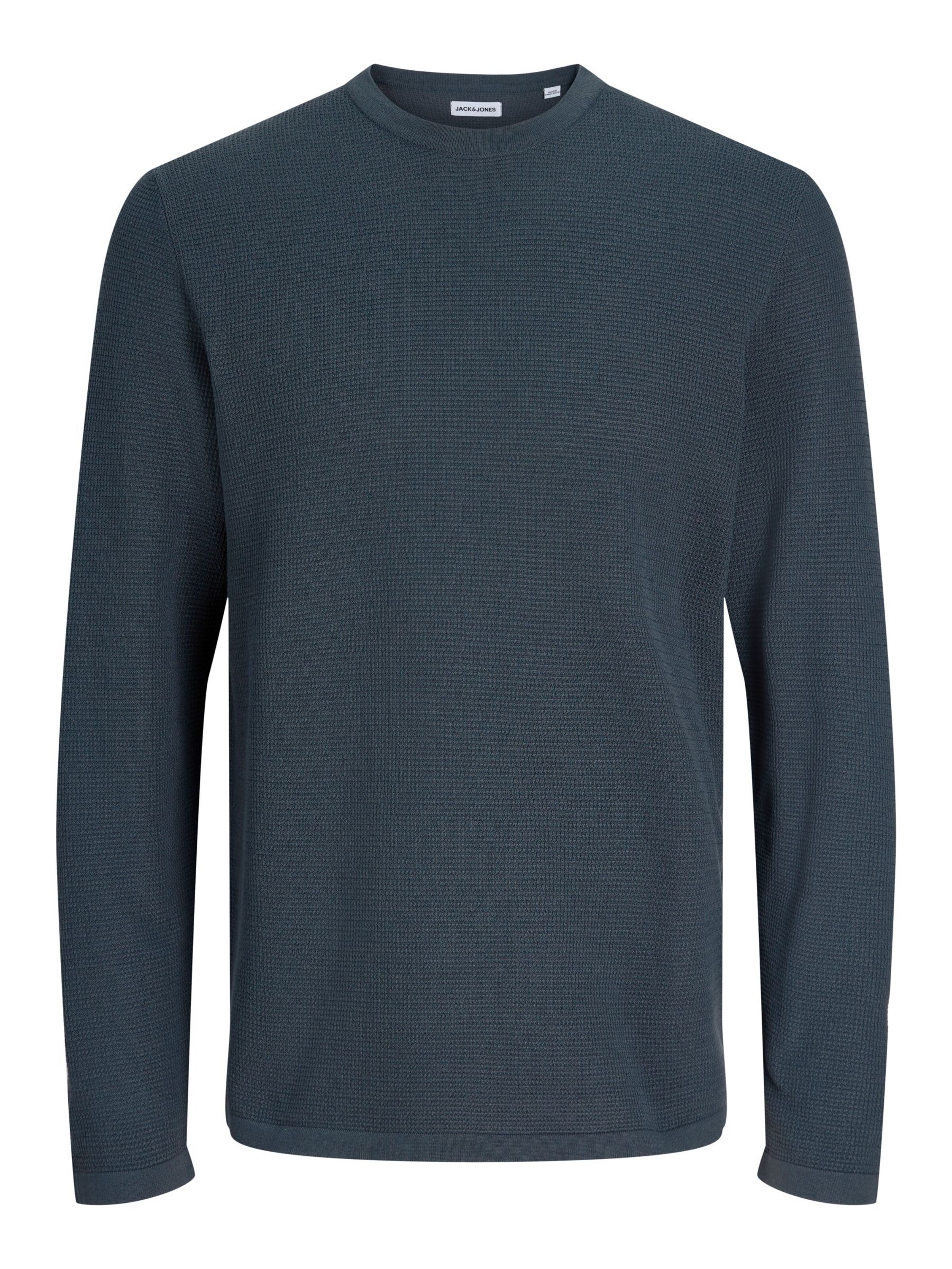 JACK & JONES Sweater 'JJAustin' in Grey: front