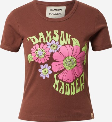 T-shirt '70S' Damson Madder en marron : devant