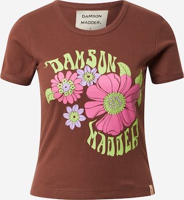 Damson Madder T-Shirt '70S' in Braun: predná strana