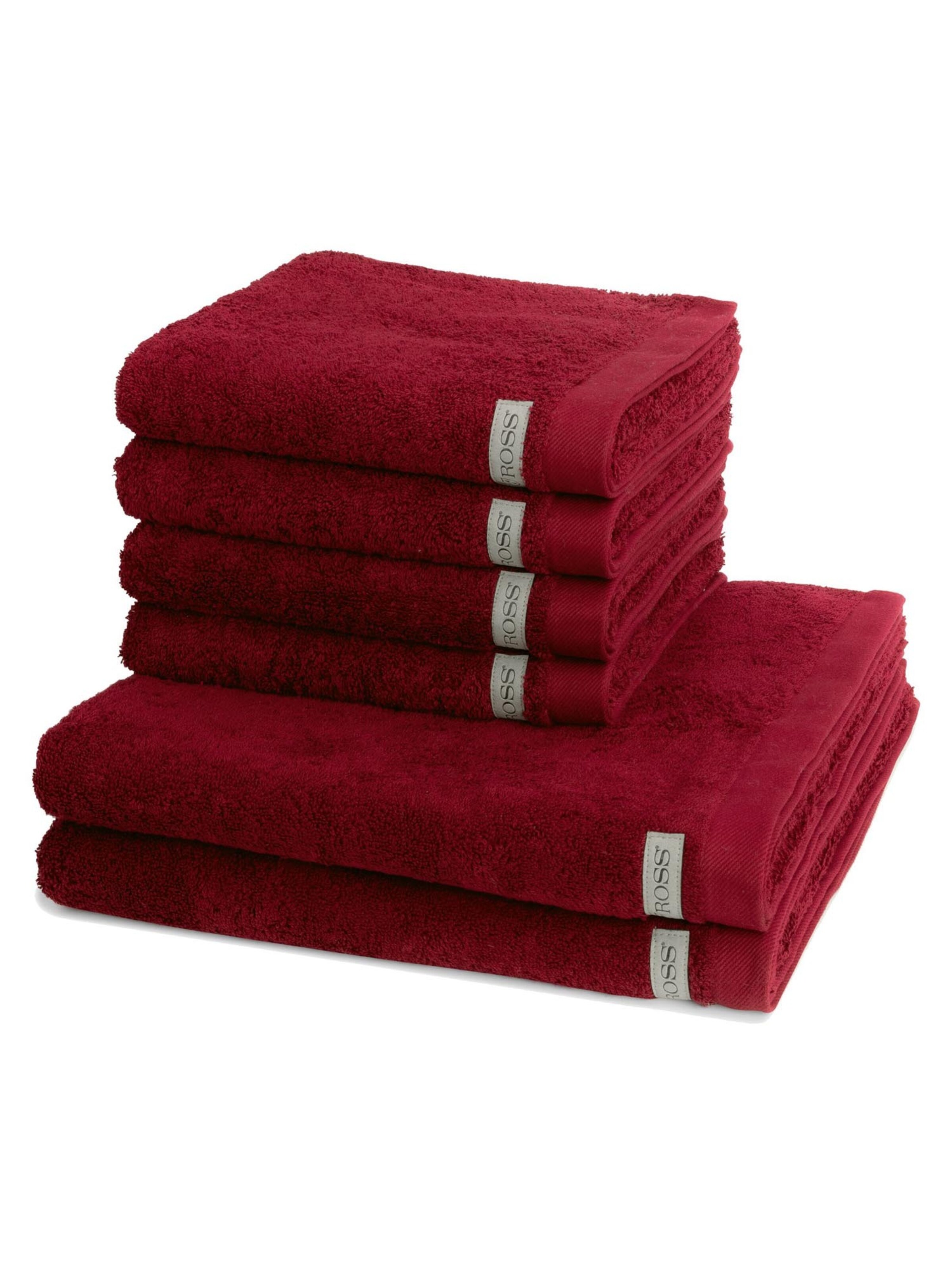 ROSS Handtuch 'Sinfonie'‌‌‌‌‌‌‌‌‌ in Rot: Vorderseite