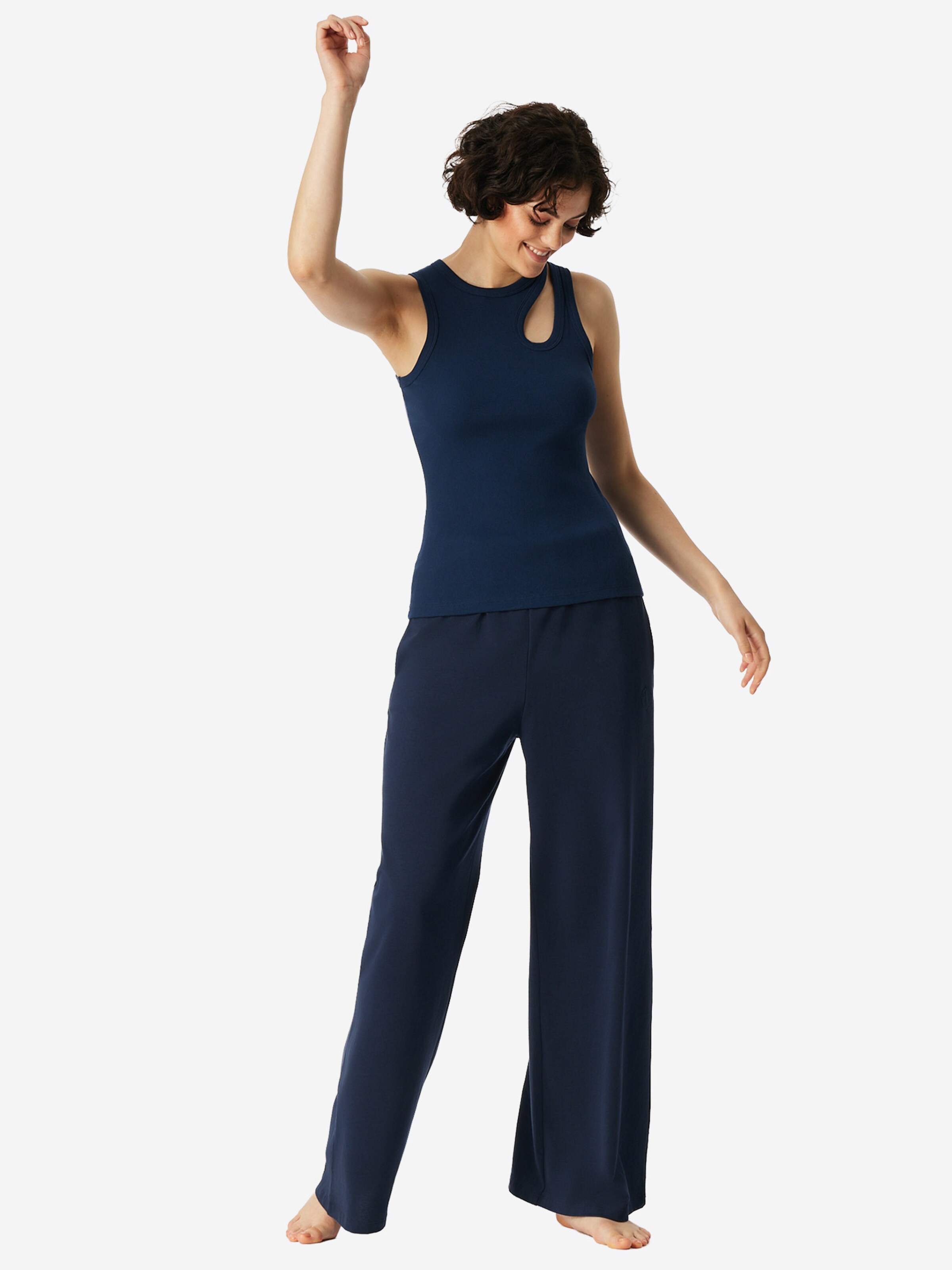SCHIESSER Top ' SCHIESSER 150 YEARS ' in Blauw