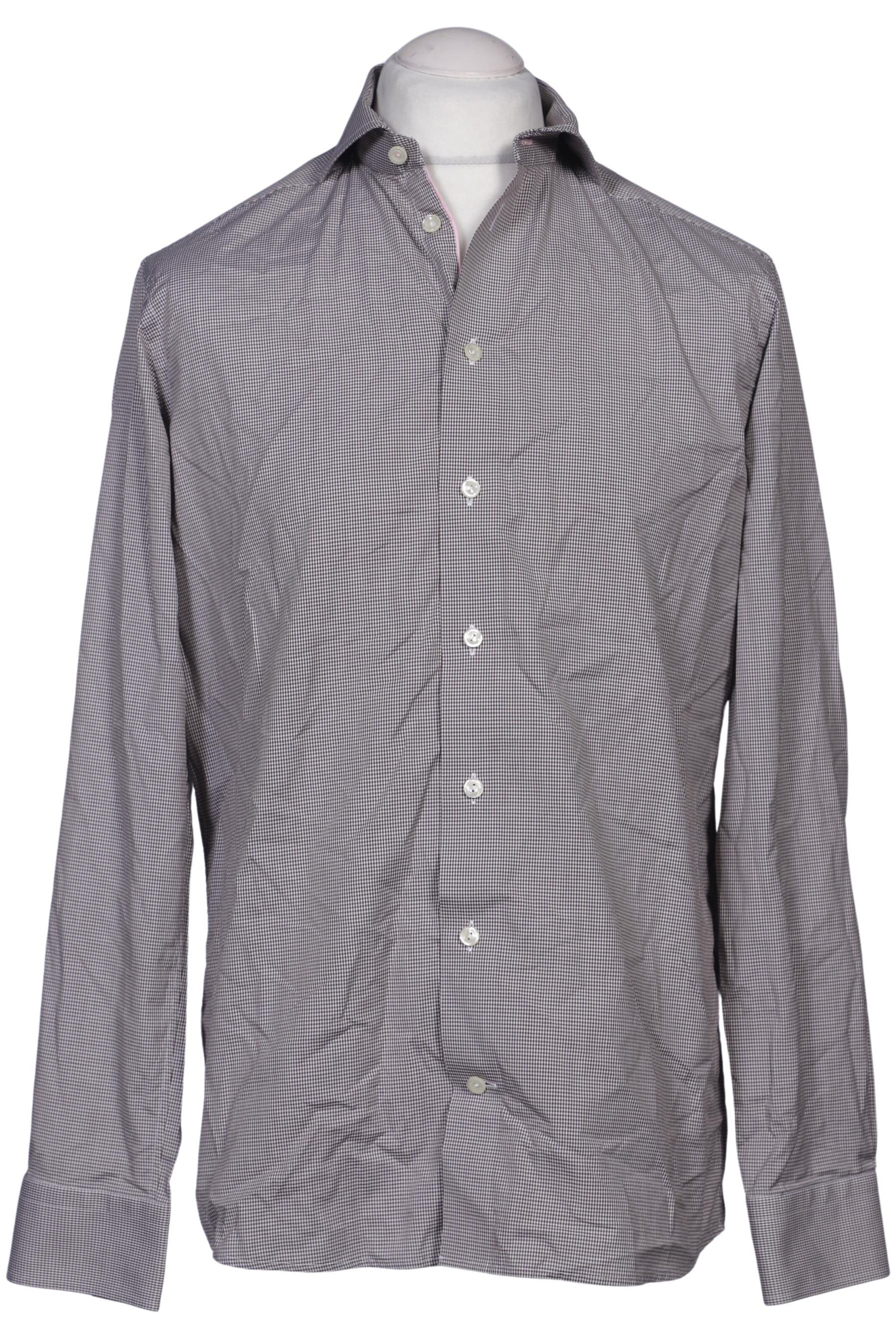 ETON Button Up Shirt in M in Grey: front