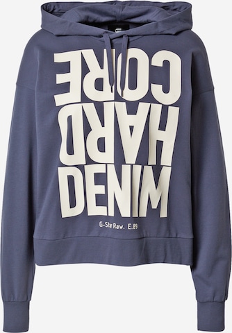 Sweat-shirt G-Star RAW en bleu : devant