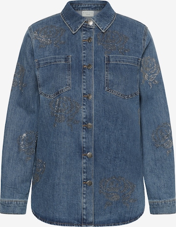 KAFFE CURVE Blouse 'KCastelia' in Blue: front