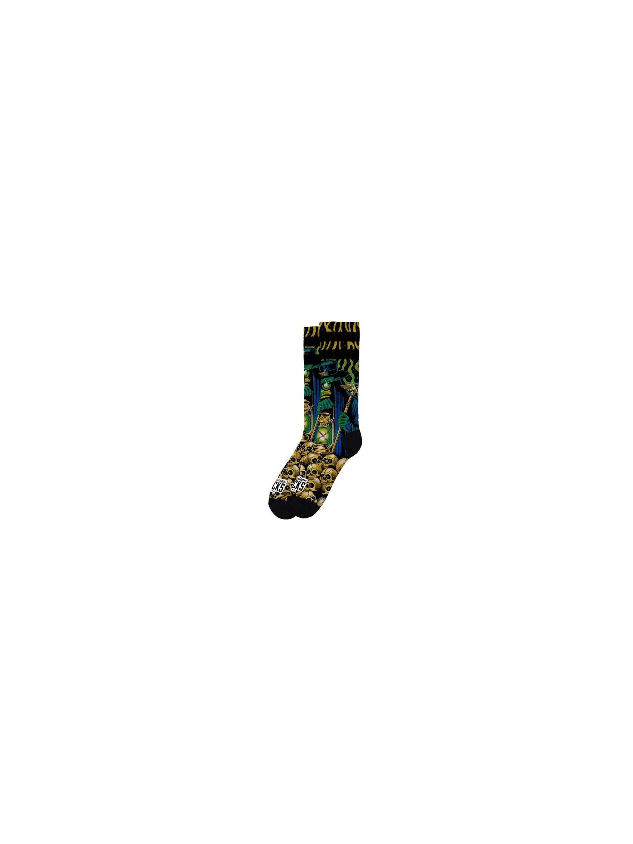 American Socks Sportovní ponožky 'Calcetines american sock negros black plague signature mid high' – černá: přední strana