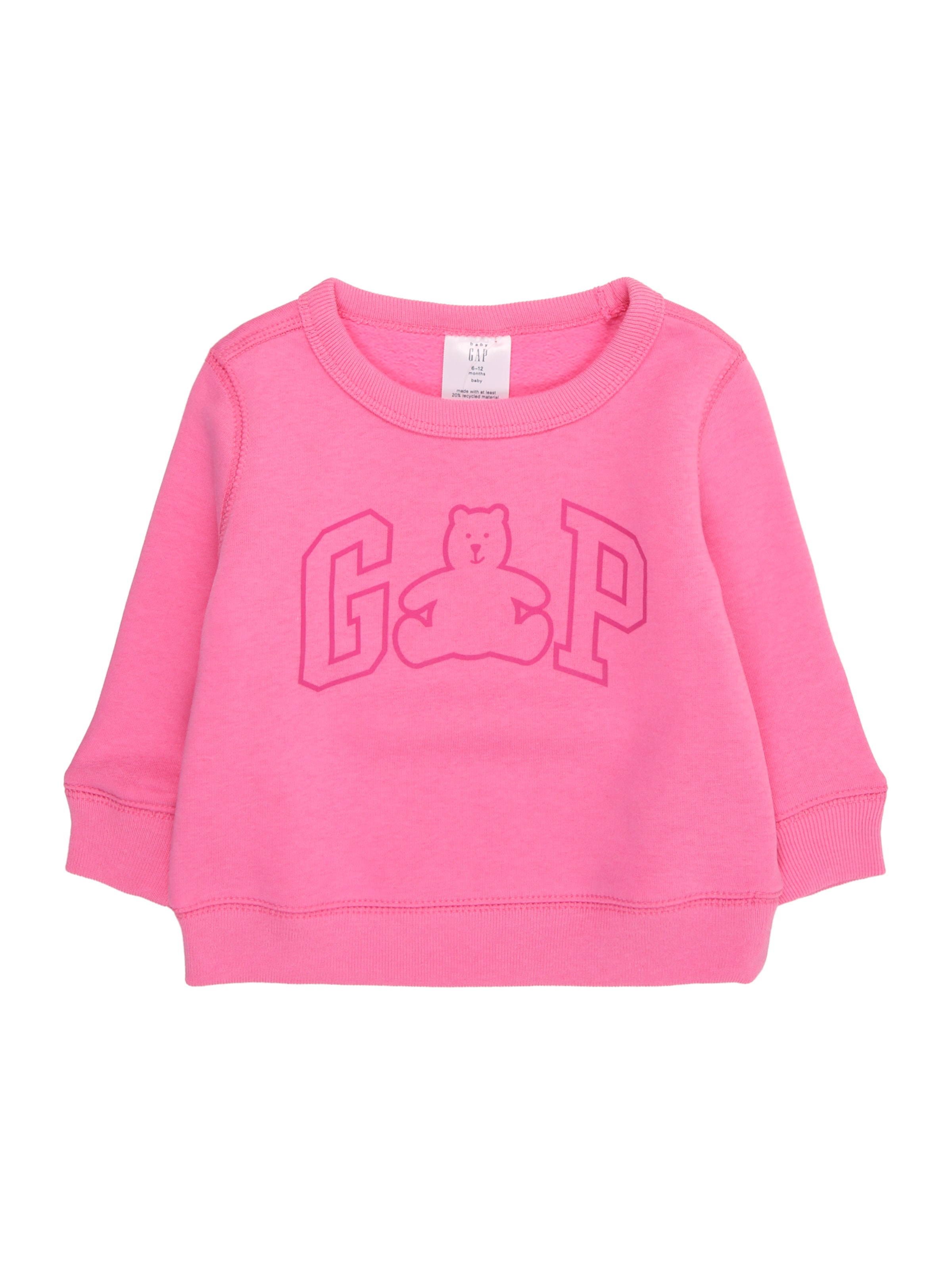 GAPSweater majica - roza boja: prednji dio