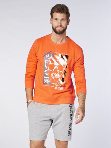 UNCLE SAM Sweatshirt in Orange: front
