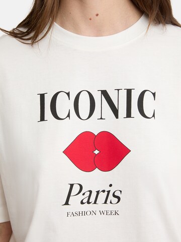 ETAM Schlafshirt 'Paris Iconic' in Weiß