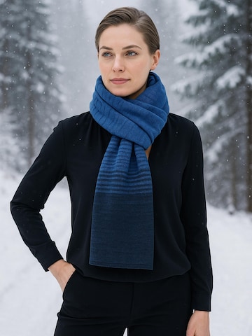 COLLEZIONE ALESSANDRO Scarf 'Zugspitze' in Blue: front