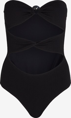 Maillot de bain Karl Lagerfeld en noir : devant