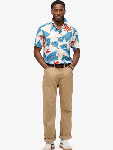 Comfort fit Camicia 'Hawaiian Resort' di Superdry & Co in bianco