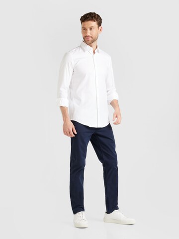 BOSS Slim fit Overhemd 'P-Hank' in Wit