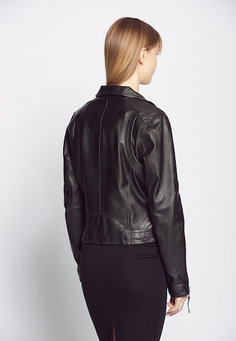 MUSTANG Lederjacke in Schwarz